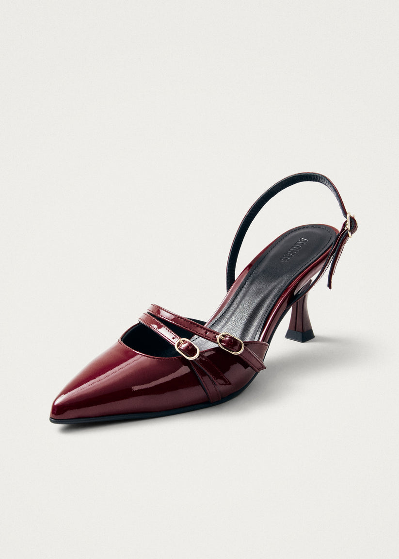 Alohas Joelle Onix Tacones de Cuero Burdeos Ofertas especiales