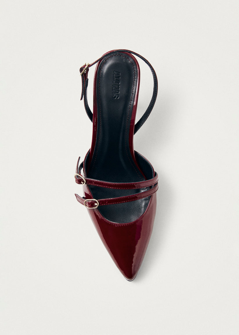 Alohas Joelle Onix Tacones de Cuero Burdeos Ofertas especiales