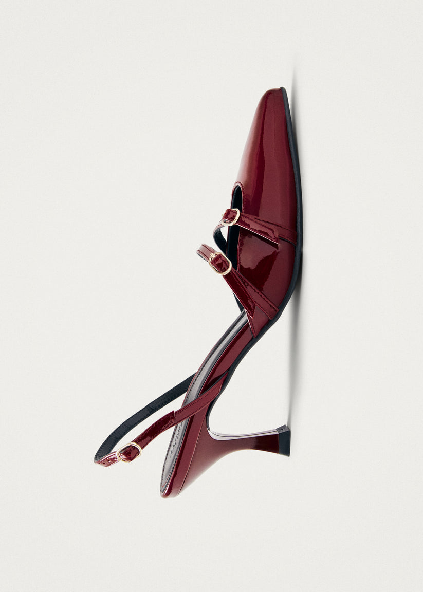 Alohas Joelle Onix Tacones de Cuero Burdeos Ofertas especiales