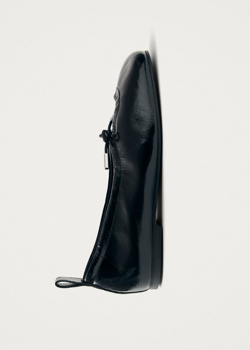 Alohas Rosalind Onix Bailarinas de Cuero Negro Outlet online
