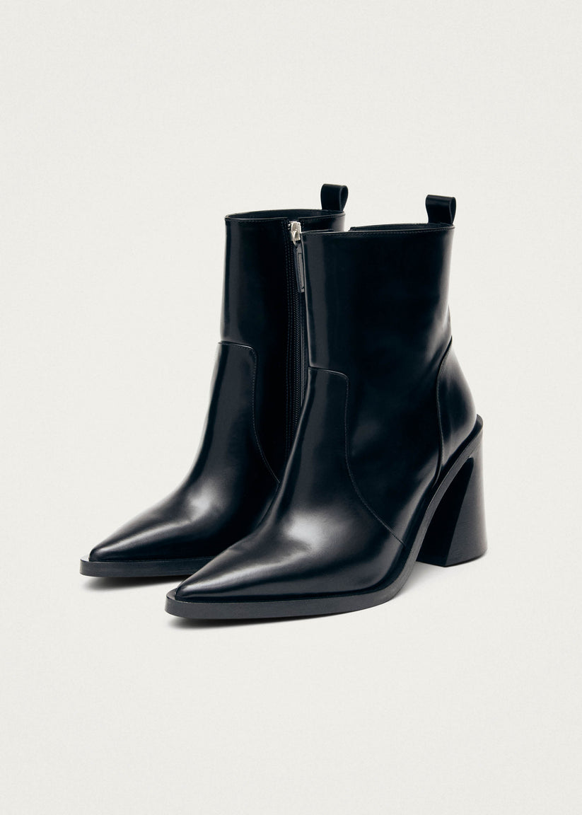 Alohas Haylo Botines de Cuero Negro Ventas relámpago