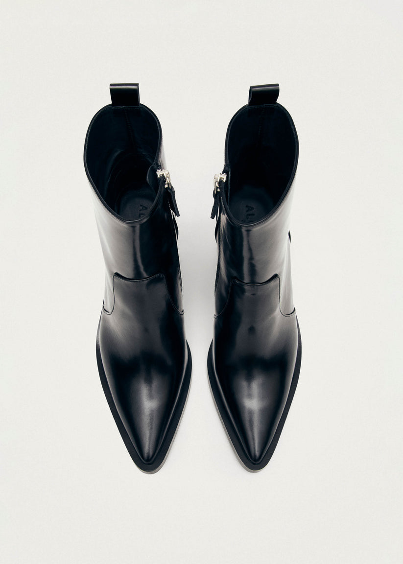 Alohas Haylo Botines de Cuero Negro Ventas relámpago