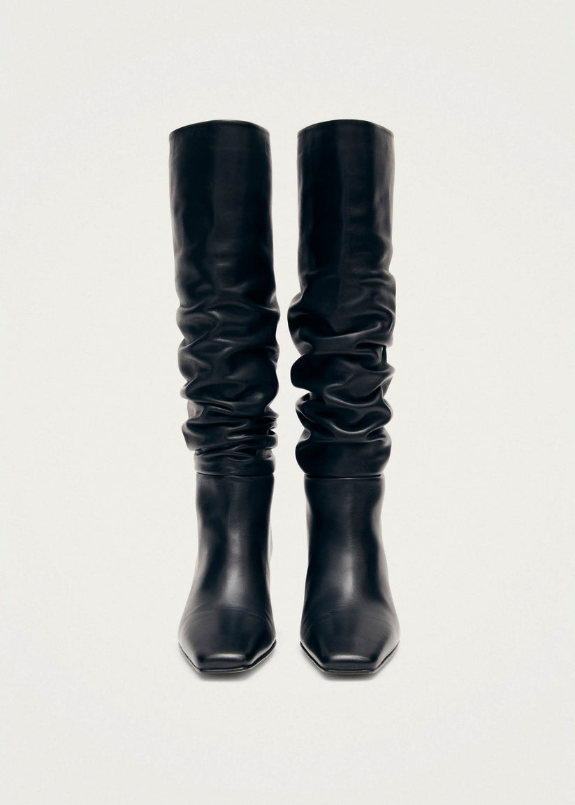 Alohas Kalila Botas de Cuero Negro Últimos 3 días