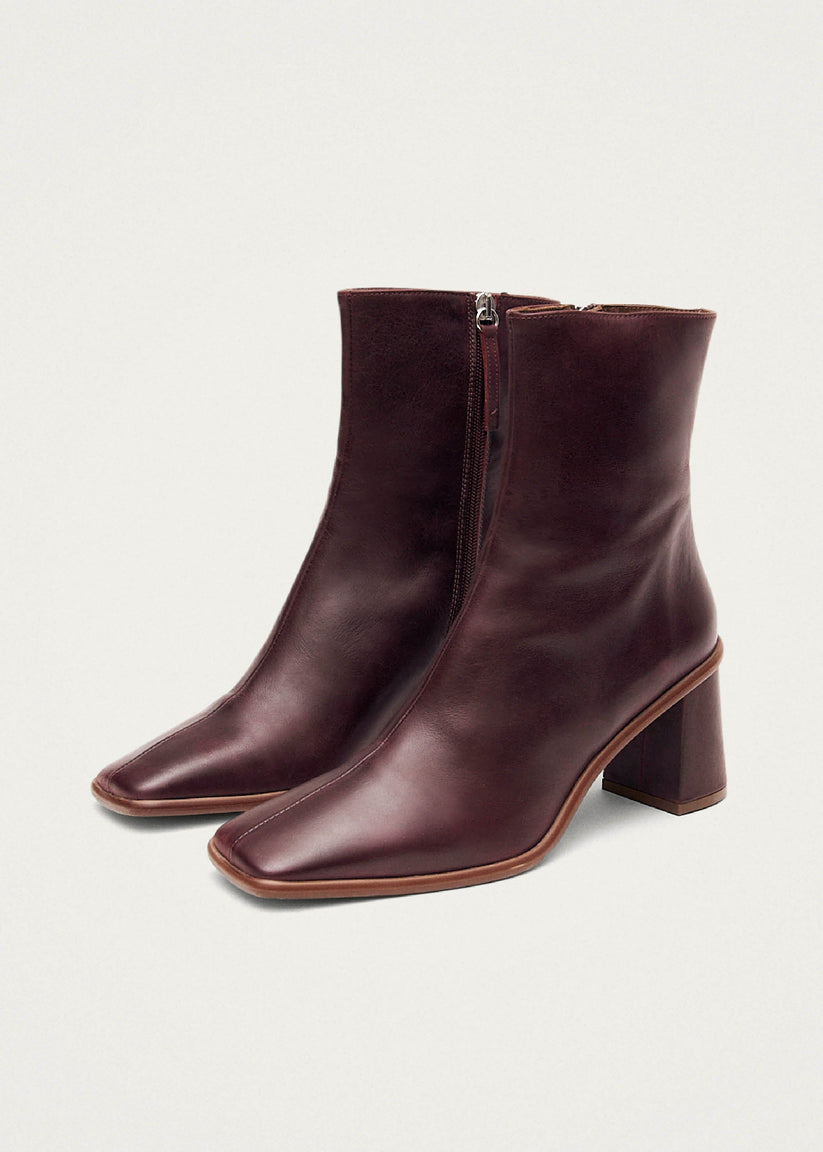 Alohas West Cape Botas Rojas de Piel Promoción por tiempo limitado
