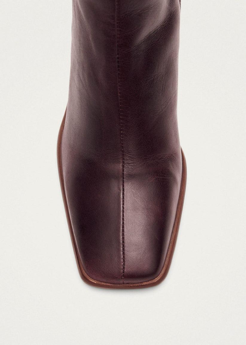 Alohas West Cape Botas Rojas de Piel Promoción por tiempo limitado