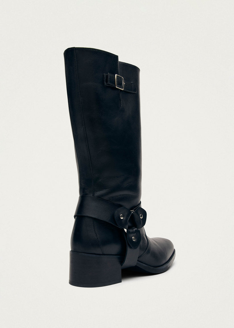 Alohas Rocky Botas moteras de cuero negro Limitado a 3 días