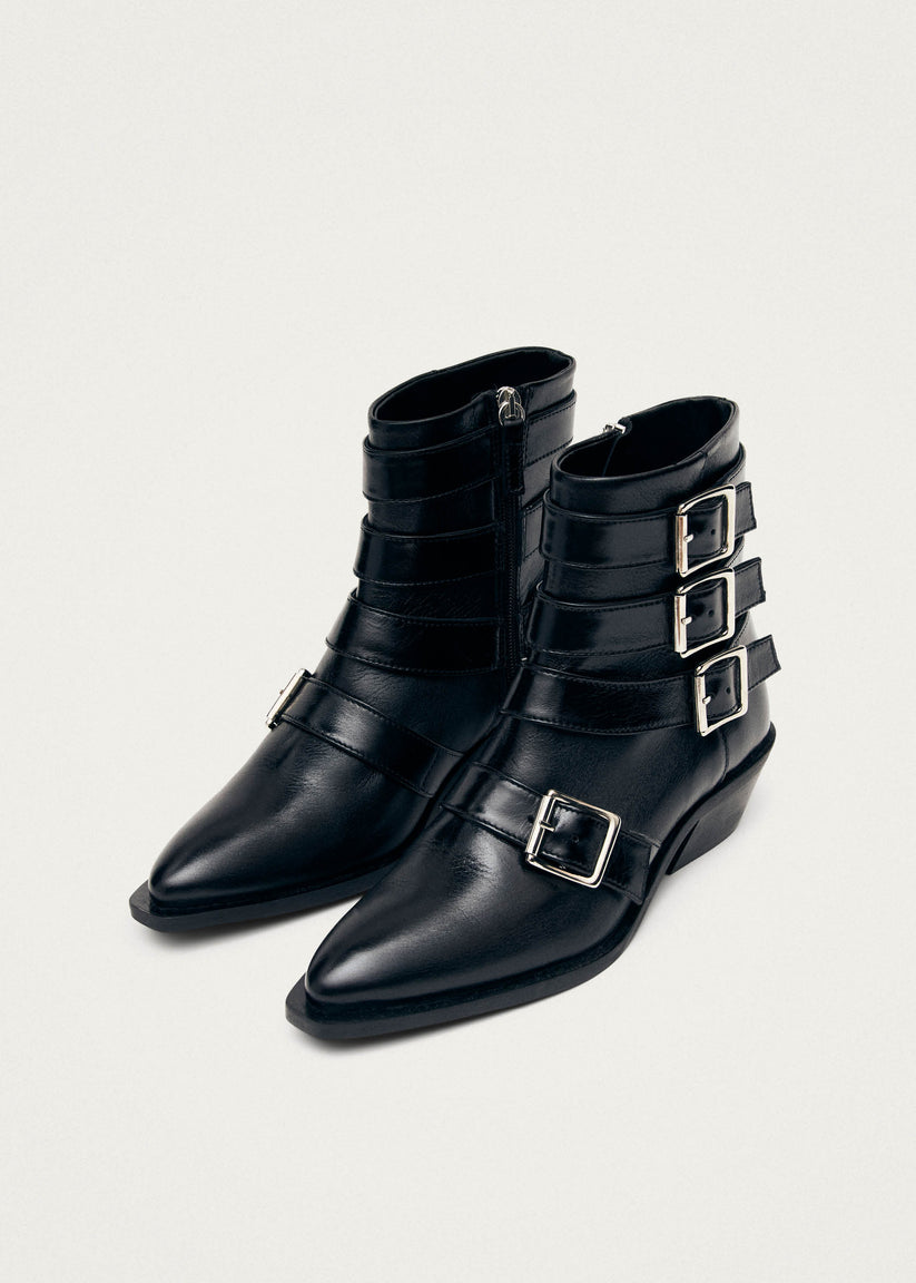 Alohas Eras Botines de Cuero Negro Precios de Black Friday