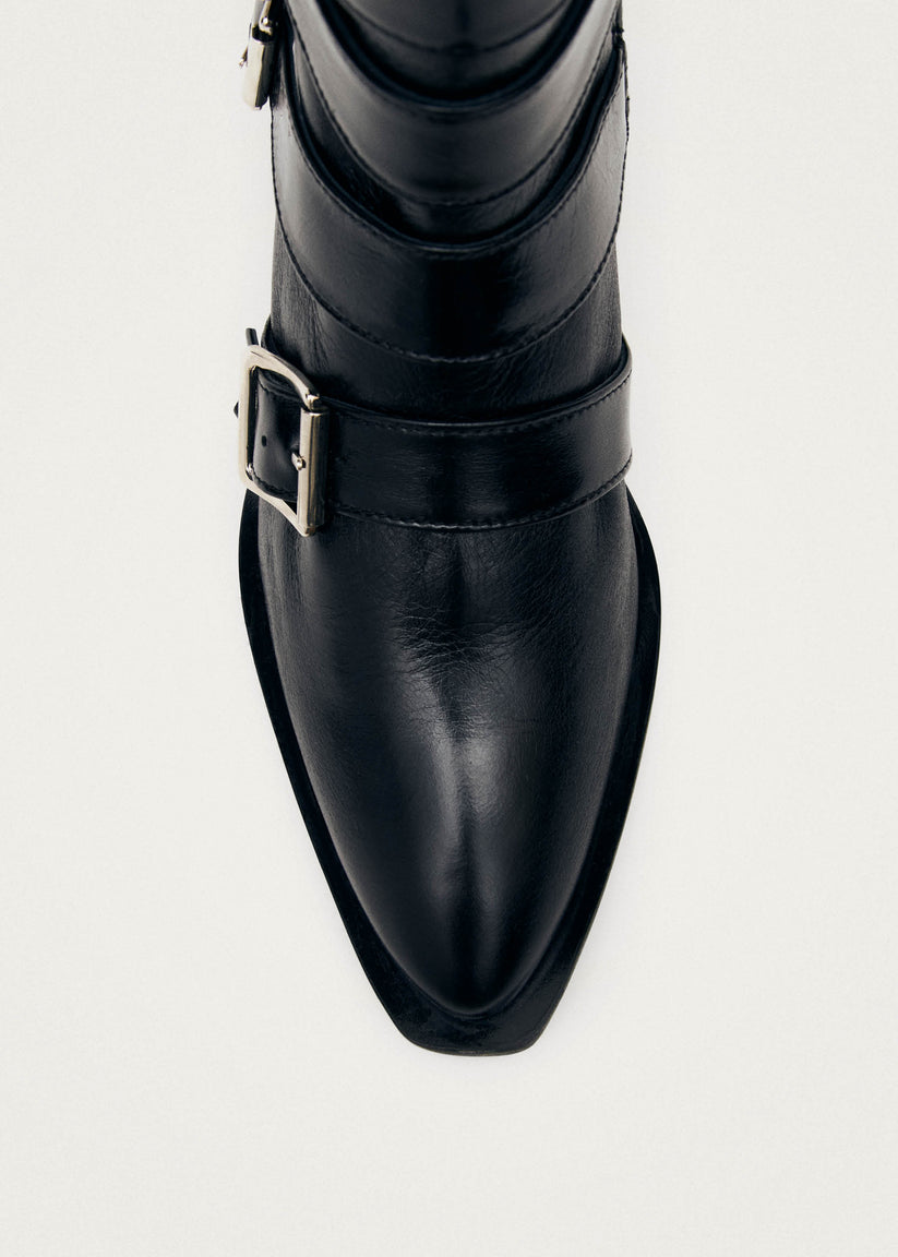 Alohas Eras Botines de Cuero Negro Precios de Black Friday