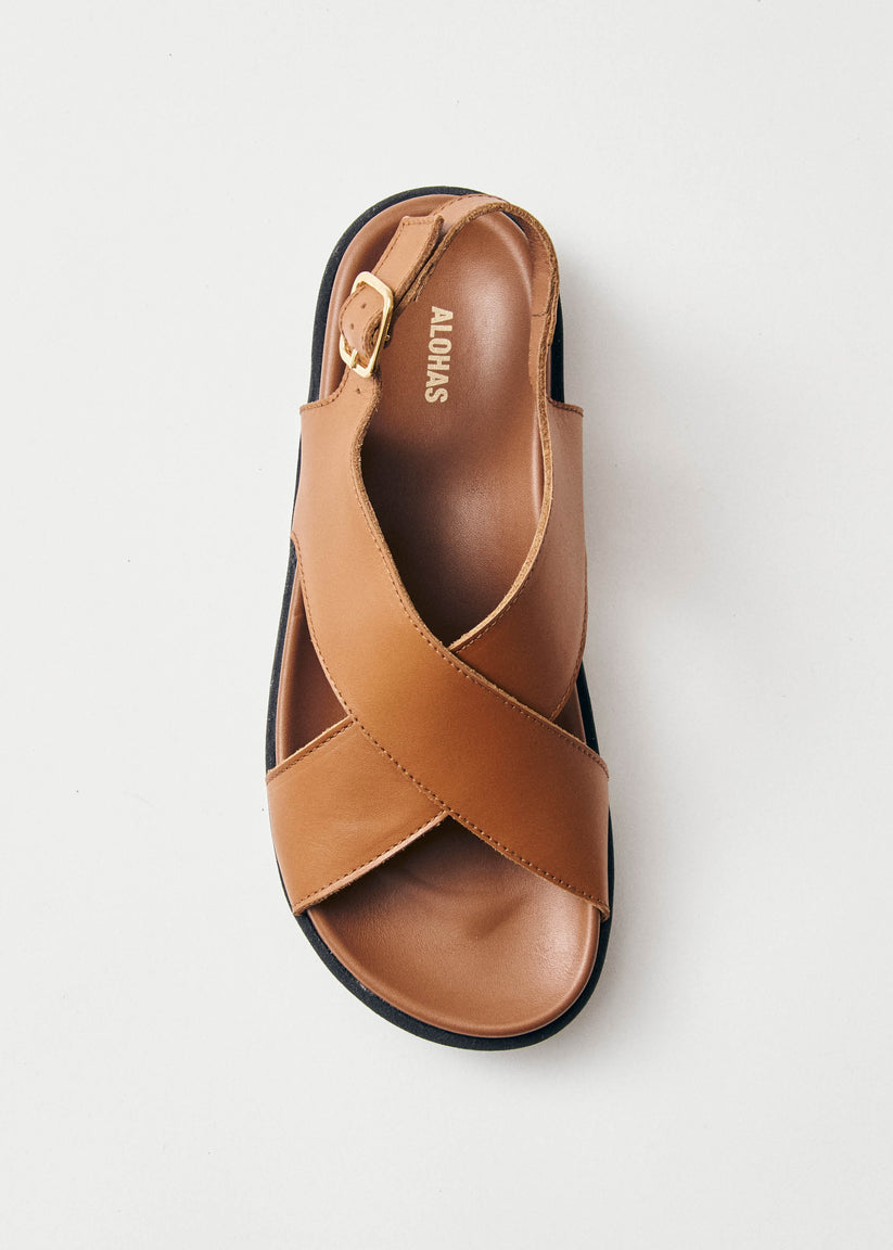 Alohas Nico Sandalias de Cuero Marrón Oferta exclusiva