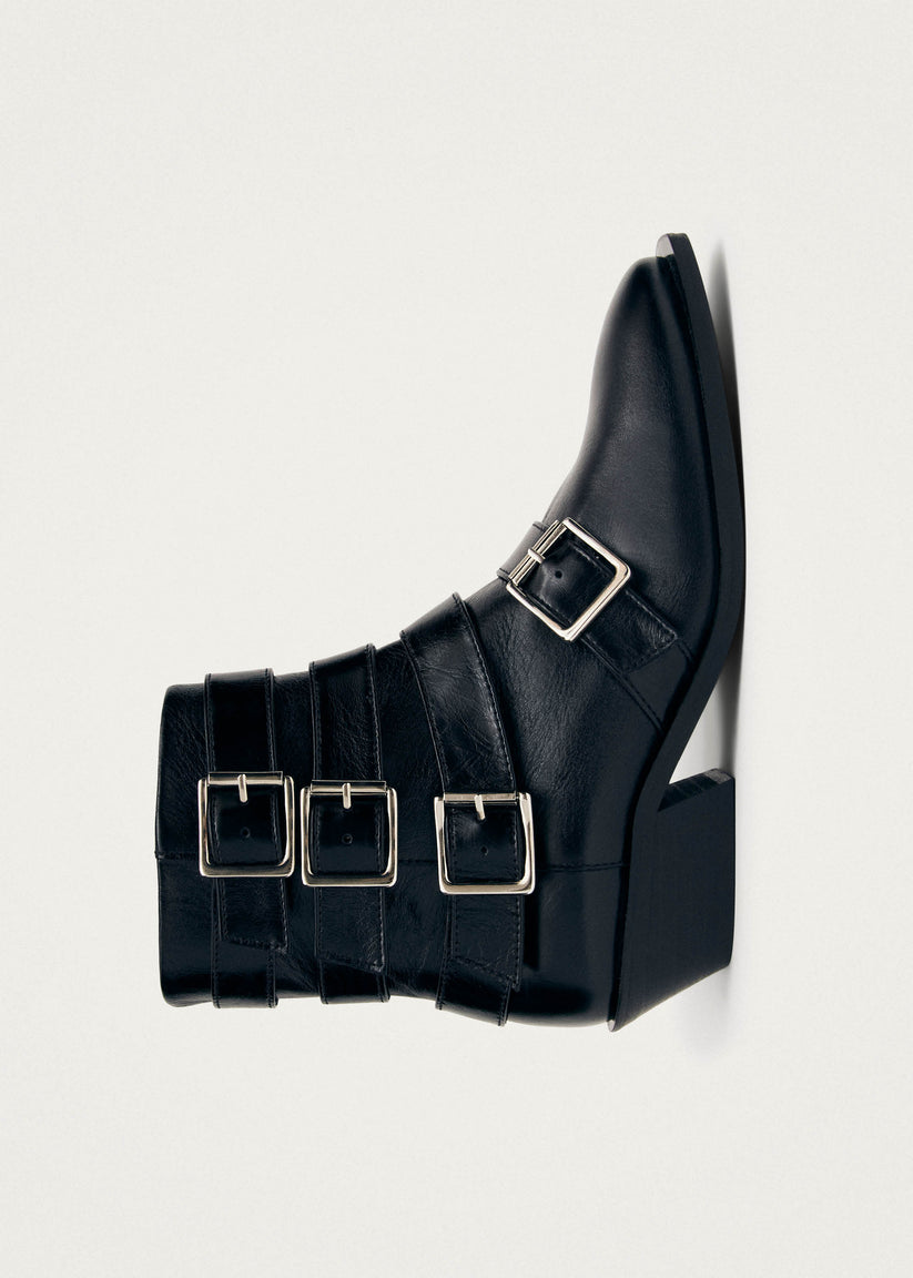 Alohas Eras Botines de Cuero Negro Última moda