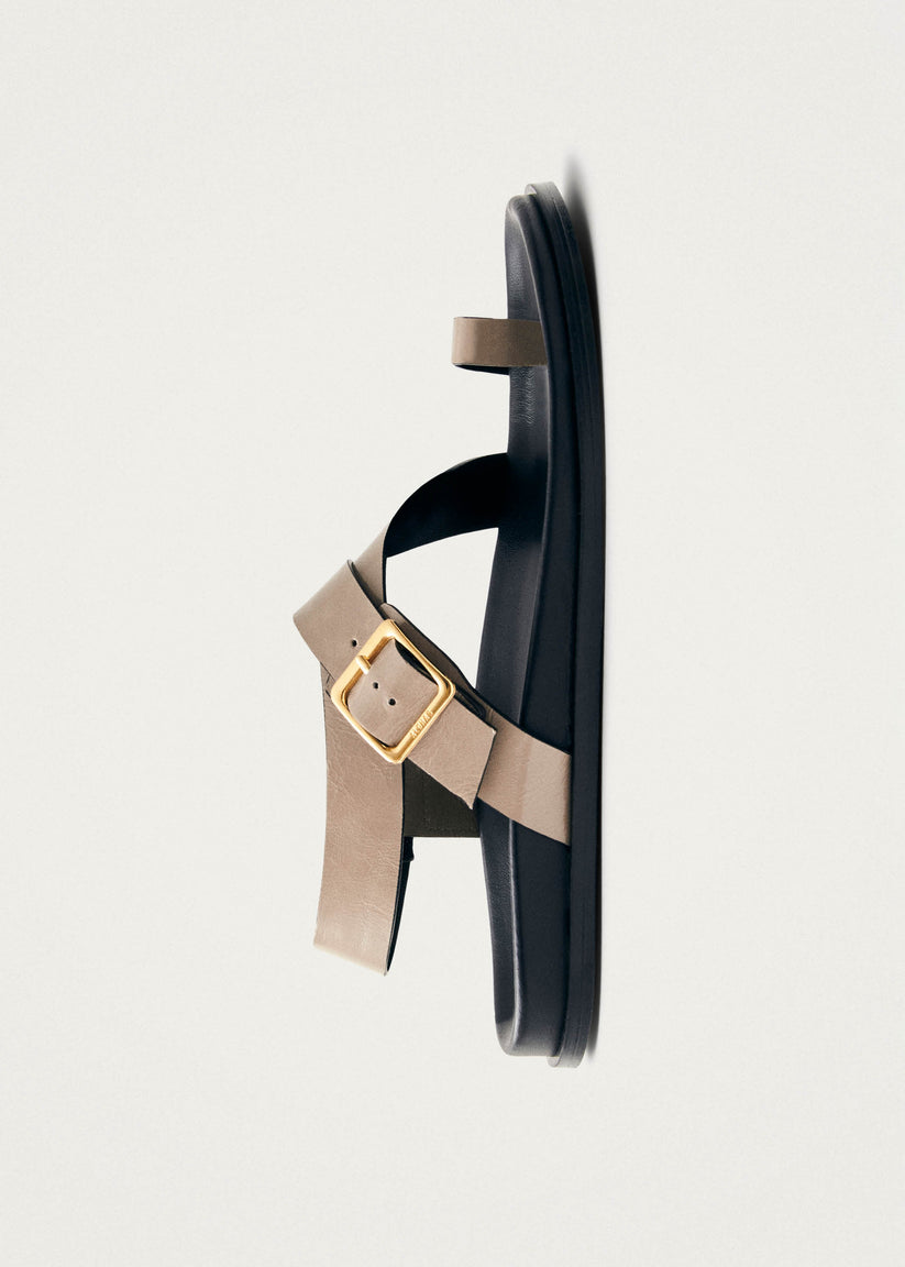 Alohas Siren Sandalias de Cuero Beige con Piedra Ónix Outlet online