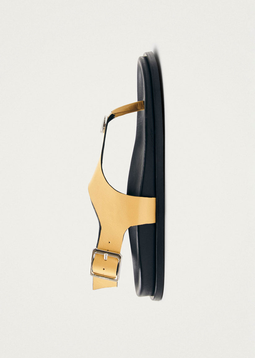 Alohas Harbor Onix Sandalias de Cuero Color Vainilla Venta caliente