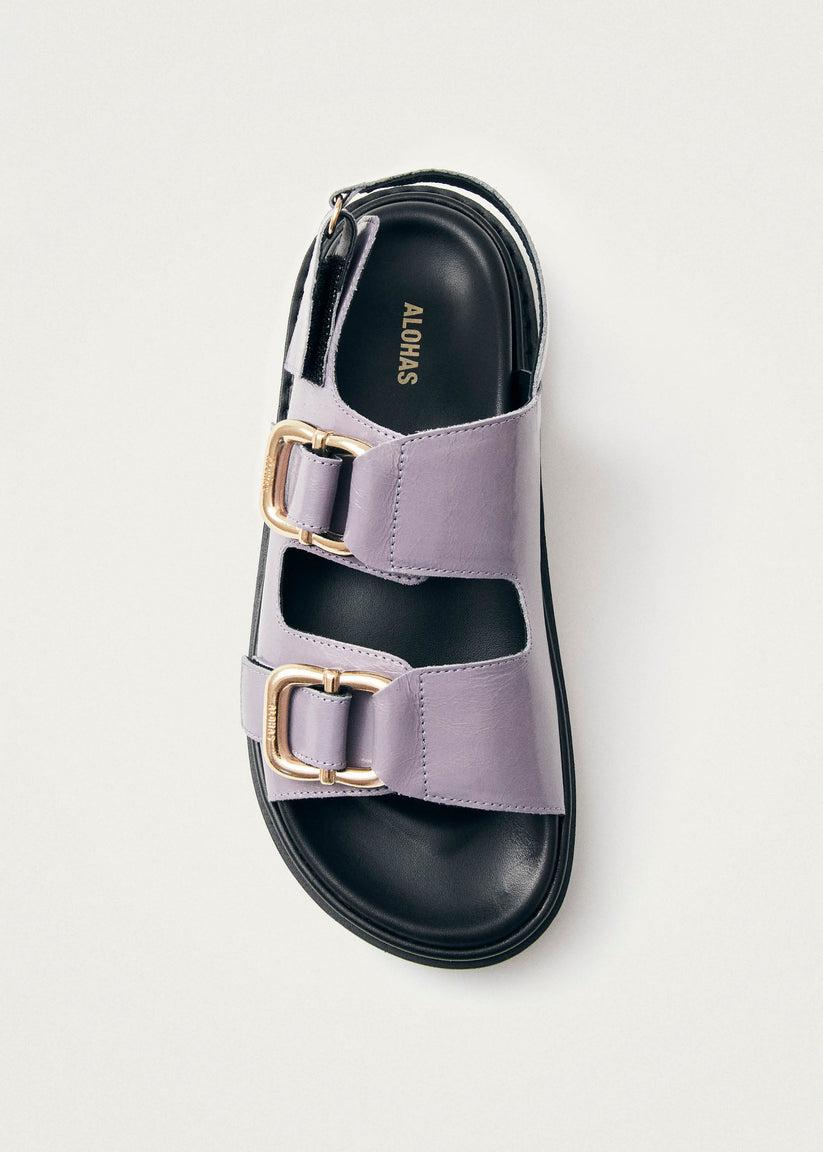 Alohas Harper Onix Sandalias de Cuero Malva Rebajas baratas