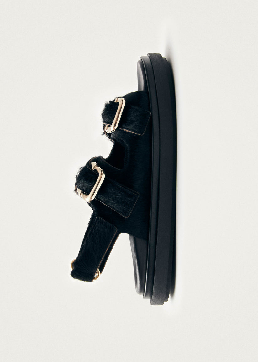 Alohas Harper Sandalias de Cuero Negro Suave Los más vendidos