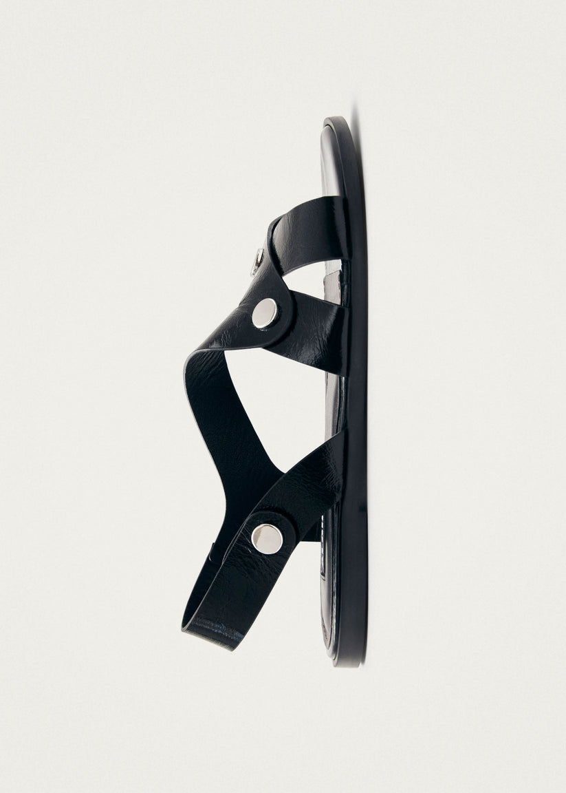 Alohas Mindy Onix Sandalias de Cuero Negro Grandes ahorros