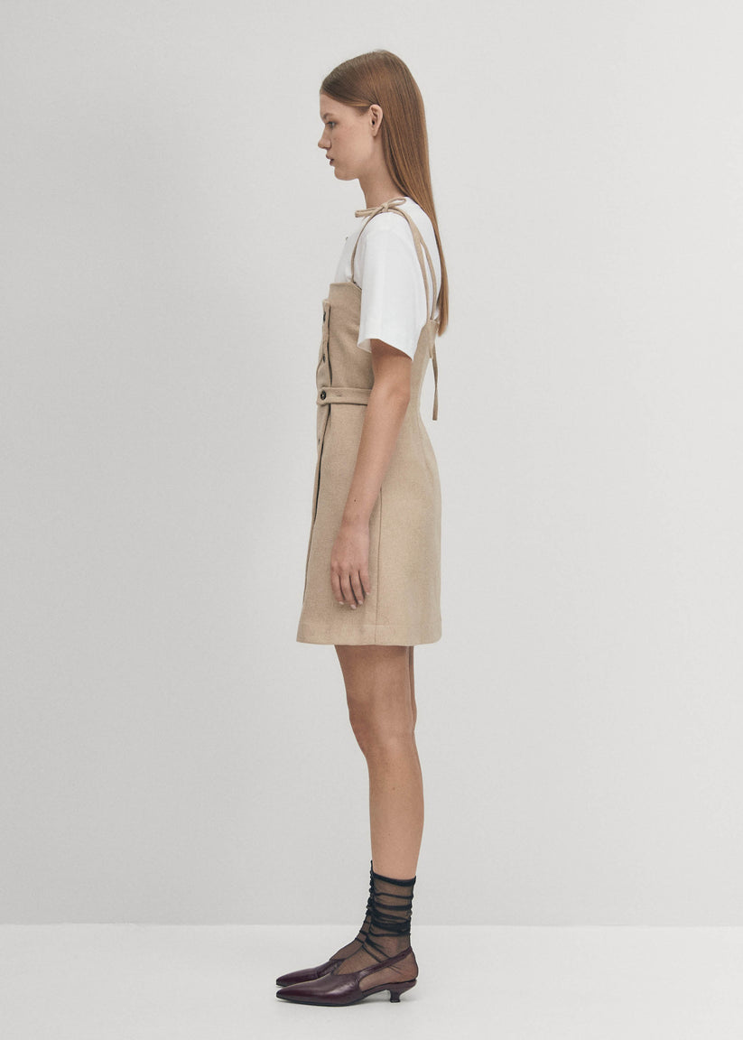 Alohas Gala Vestido Beige Ofertas