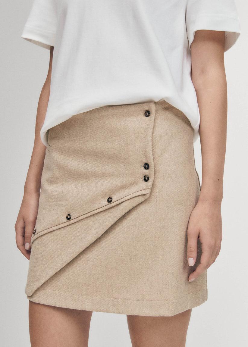 Alohas Adela Falda Beige En oferta