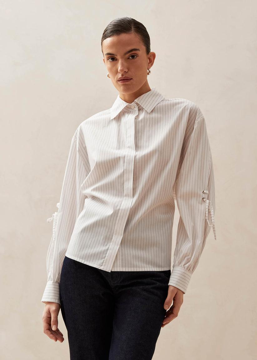 Alohas Sugar Red Thin Stripes Shirt Oferta especial