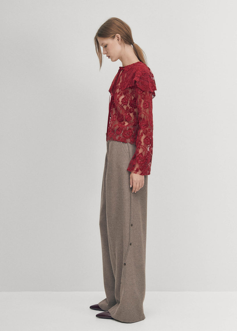 Alohas Blusa de Encaje Tolpa en Color Vino Oferta especial de fábrica