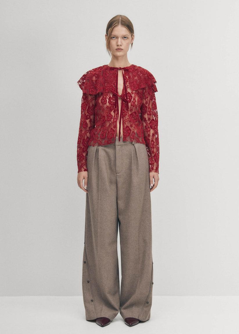 Alohas Blusa de Encaje Tolpa en Color Vino Oferta especial de fábrica