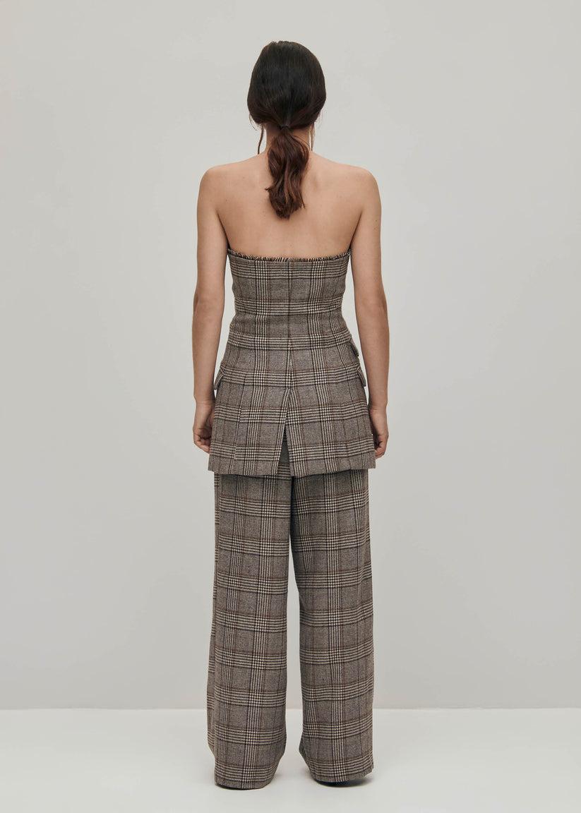 Alohas Deva Checks Brown Vest Grandes descuentos