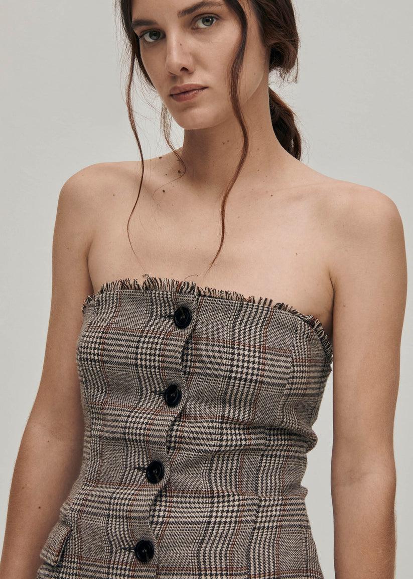 Alohas Deva Checks Brown Vest Grandes descuentos
