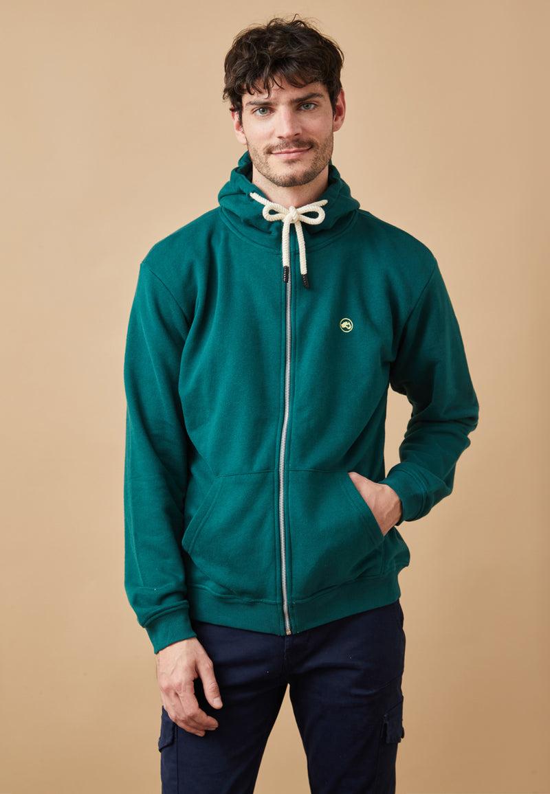 Altonadock Sudadera Cremallera Verde Ofertas de temporada
