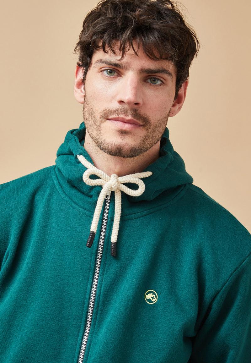 Altonadock Sudadera Cremallera Verde Ofertas de temporada