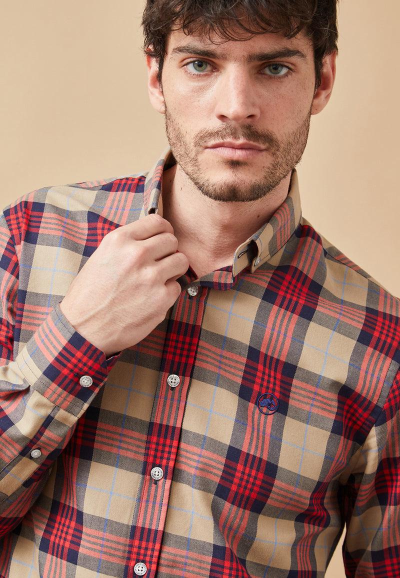 Altonadock Camisa Cuadros Marrón Libre de impuestos