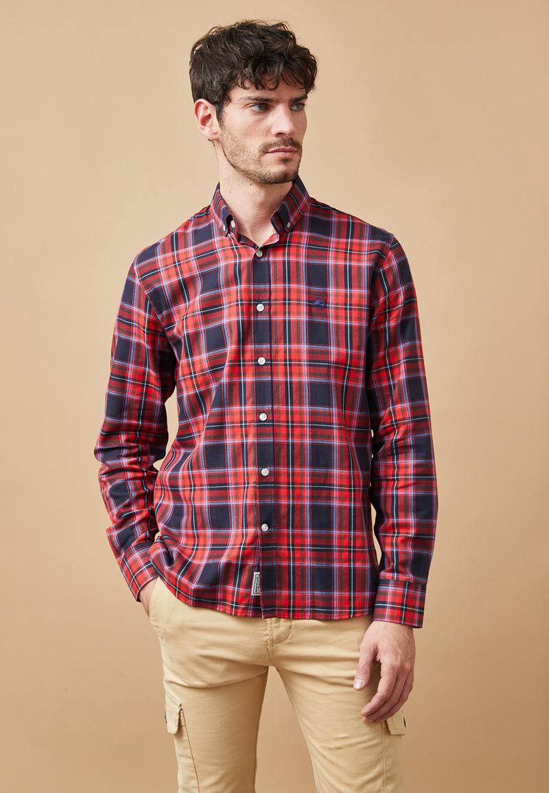 Altonadock Camisa Cuadros Granate Descuentos del mes