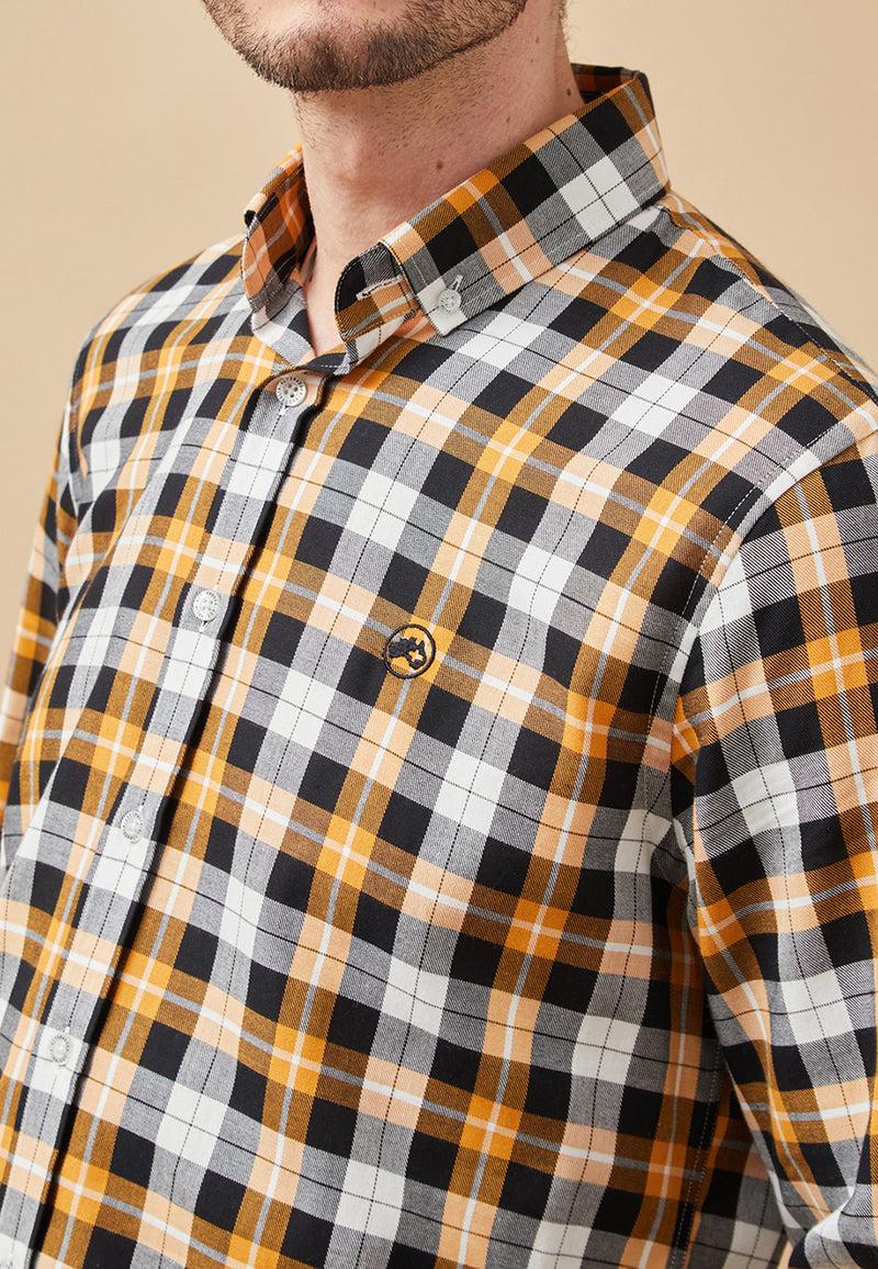 Altonadock Camisa Cuadros Amarillo Ofertas de temporada
