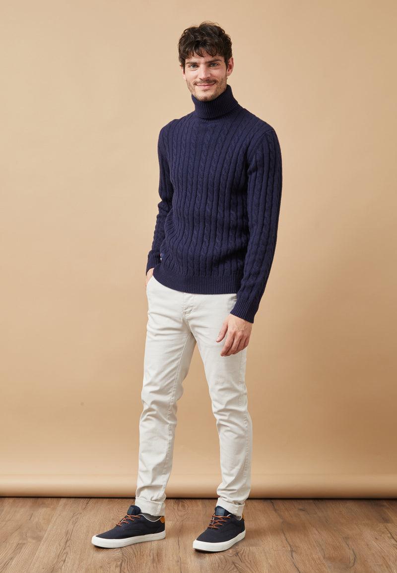 Altonadock Jersey Cuello Vuelto Azul Venta caliente