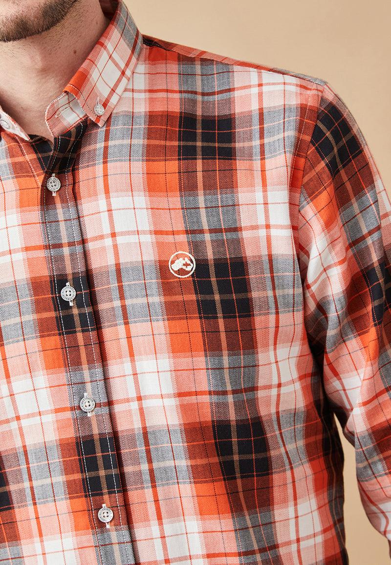 Altonadock Camisa Cuadros Naranja Precio de fábrica