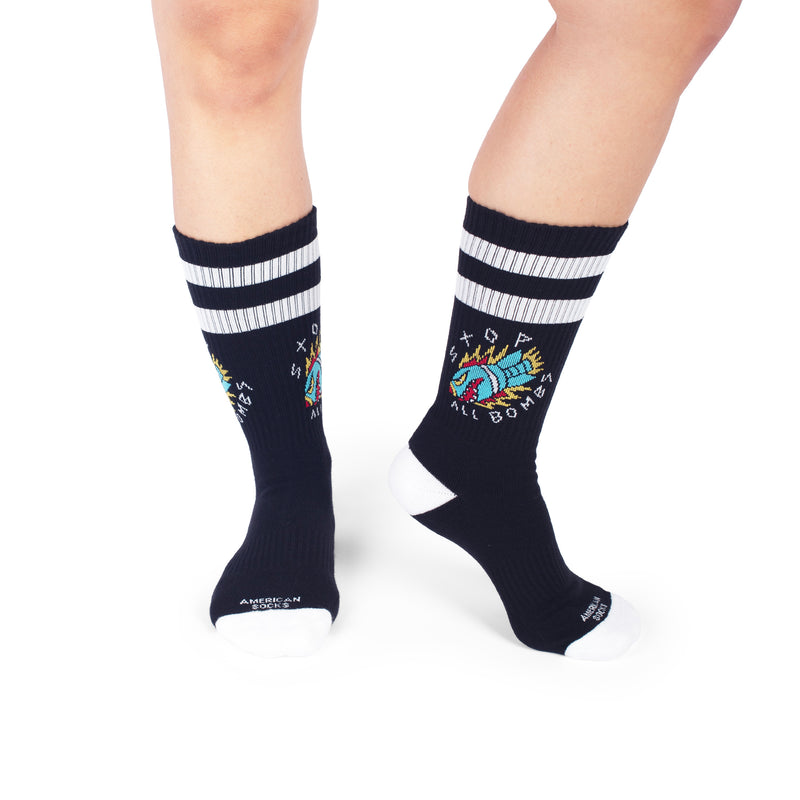 American socks Stop All Bombs - Mid High Los más vendidos