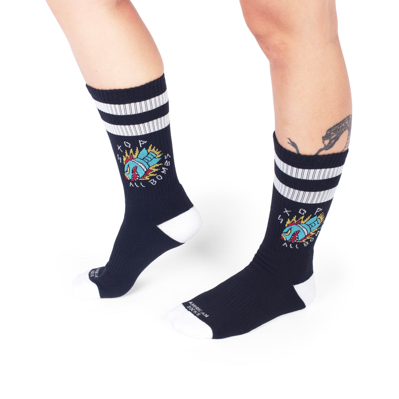 American socks Stop All Bombs - Mid High Los más vendidos