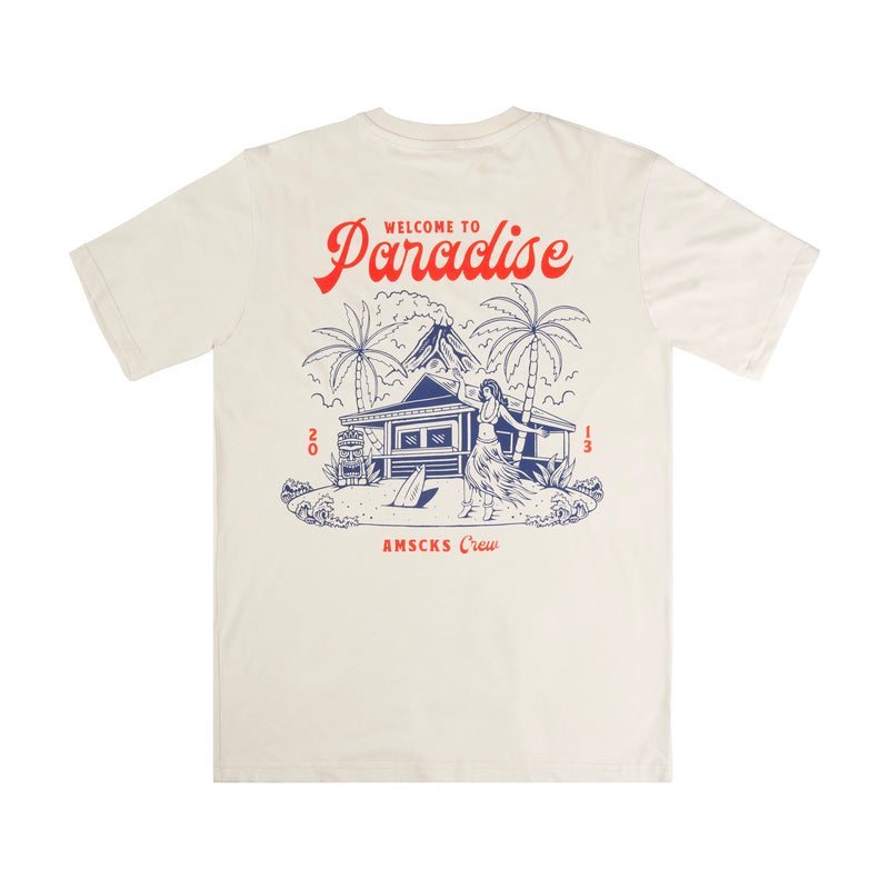 American socks Welcome to Paradise - T-Shirt En oferta