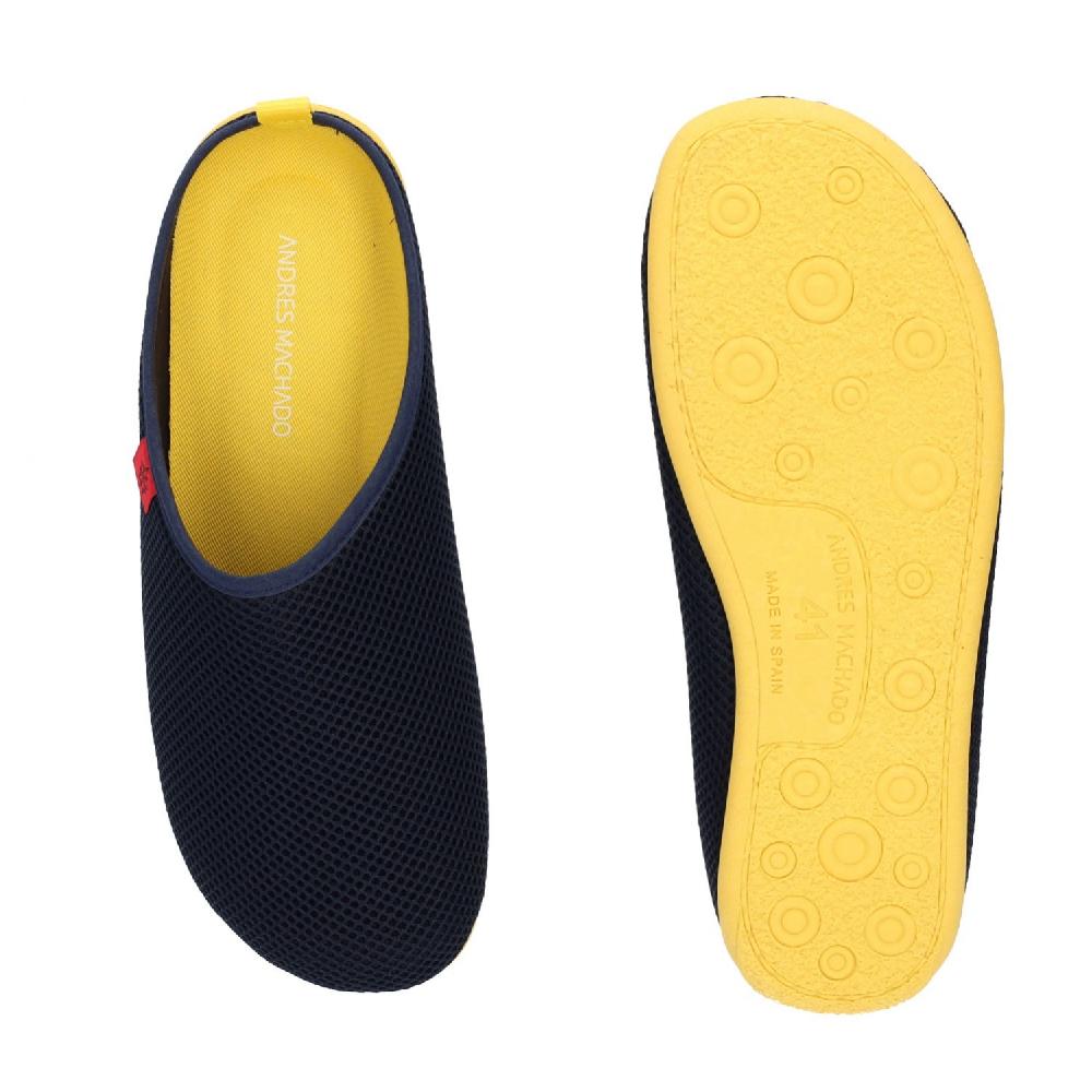 Andres machado Zapatillas Unisex de estar por casa de Verano en Rejilla Marino Grandes ahorros