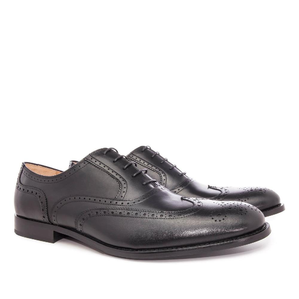 Andres machado Zapato de Caballero estilo Oxford en Piel Negro Solo queda un día