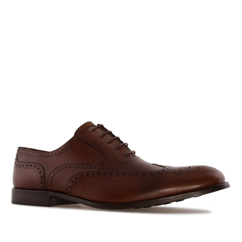 Andres machado Zapato de Caballero estilo Oxford en Piel Caoba Grandes descuentos