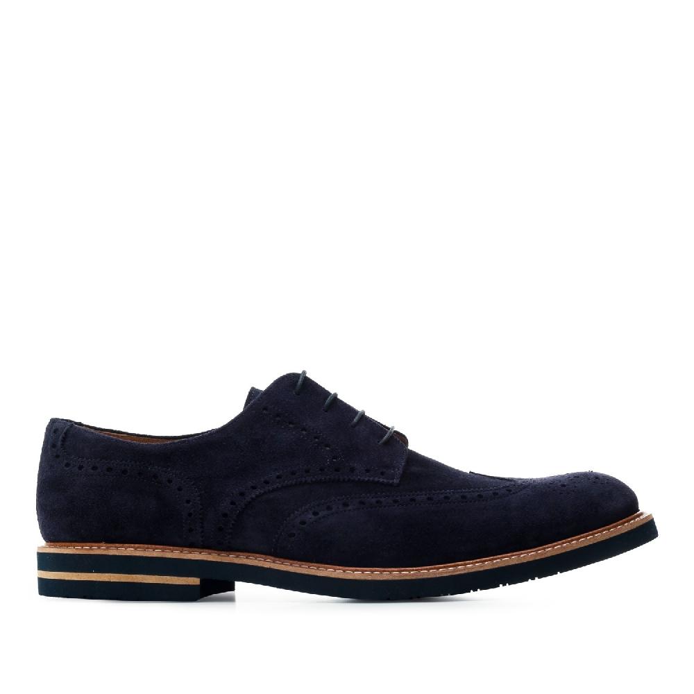 Andres machado Zapatos estilo Blucher Serraje Azul Última moda