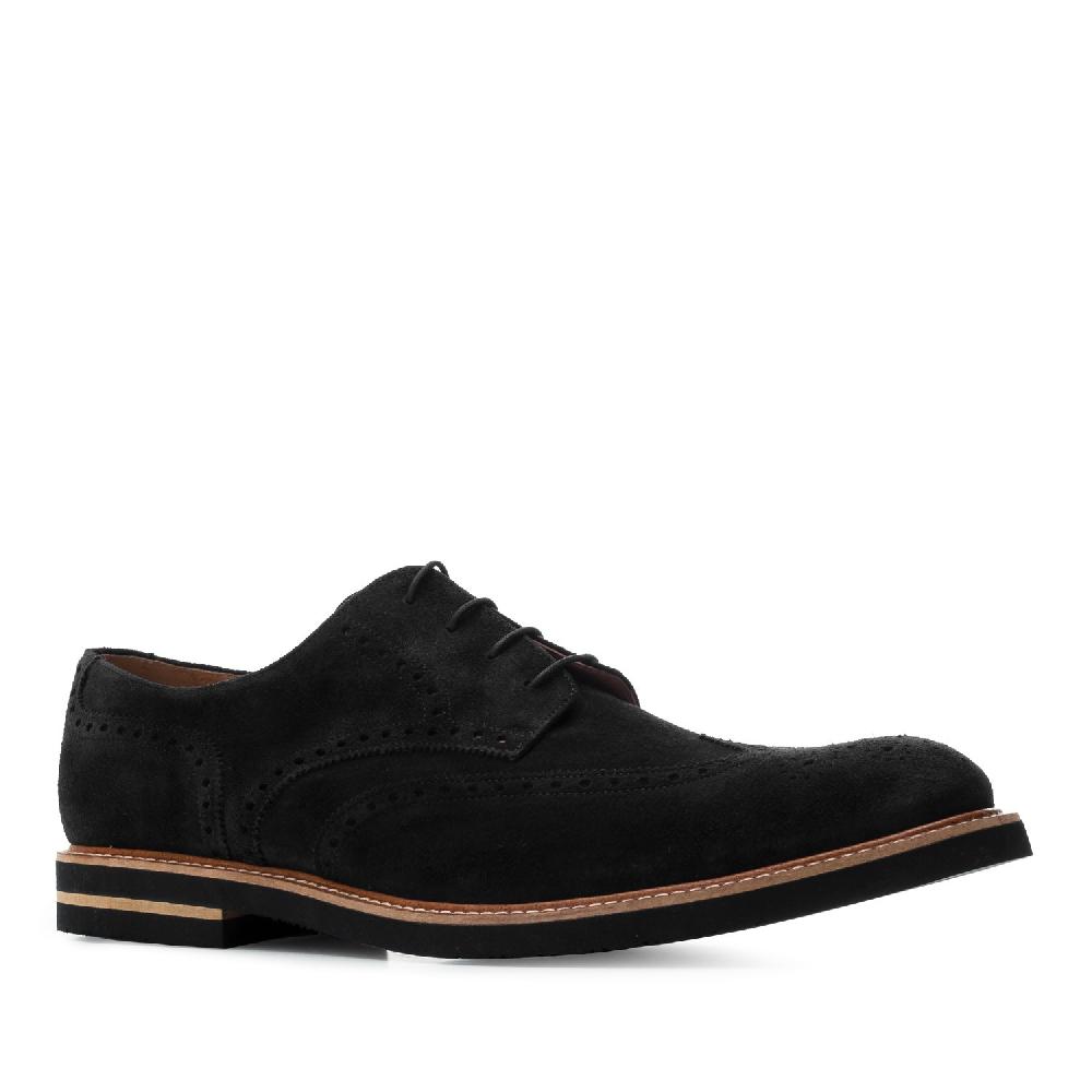 Andres machado Zapatos estilo Blucher Serraje Negro Descuento por venta flash