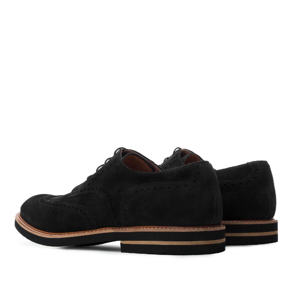 Andres machado Zapatos estilo Blucher Serraje Negro Descuento por venta flash
