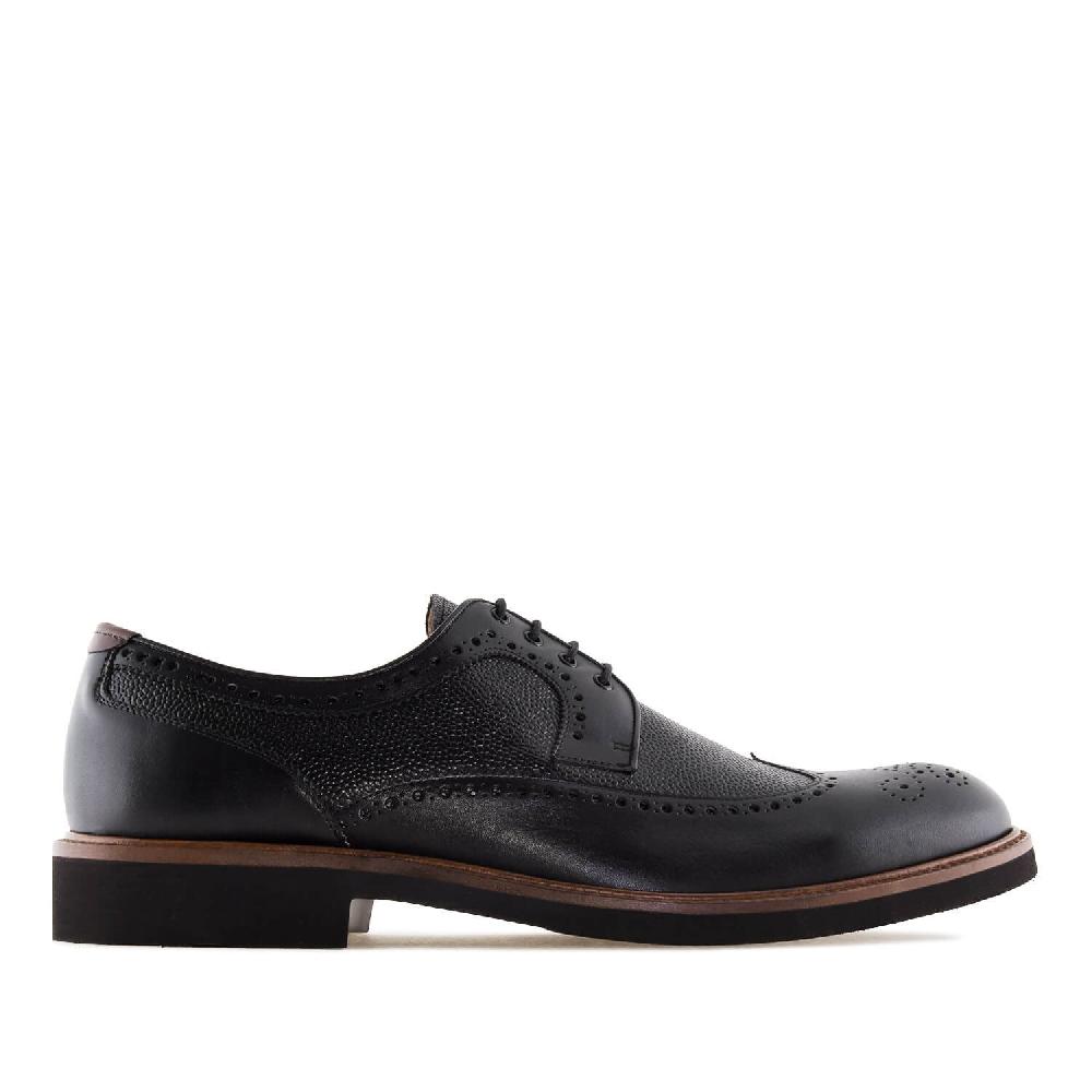 Andres machado Zapato estilo Blucher en Piel Negro En oferta