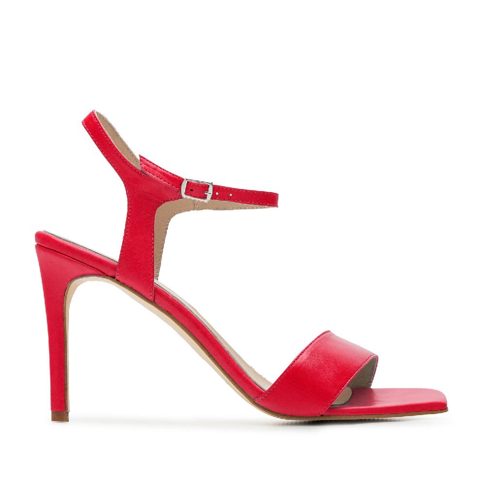 Andres machado Sandalias de piel fucsia Liquidación