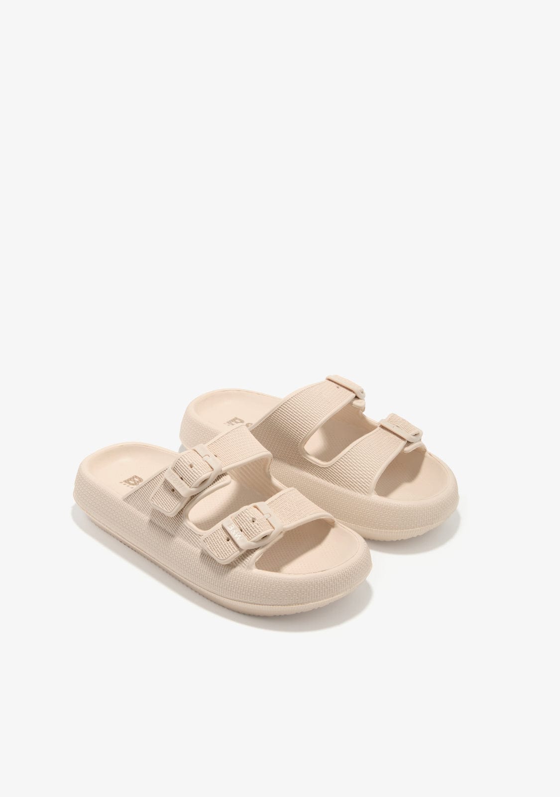 Break & walk Sandalias Doble Hebilla Beige Grandes descuentos