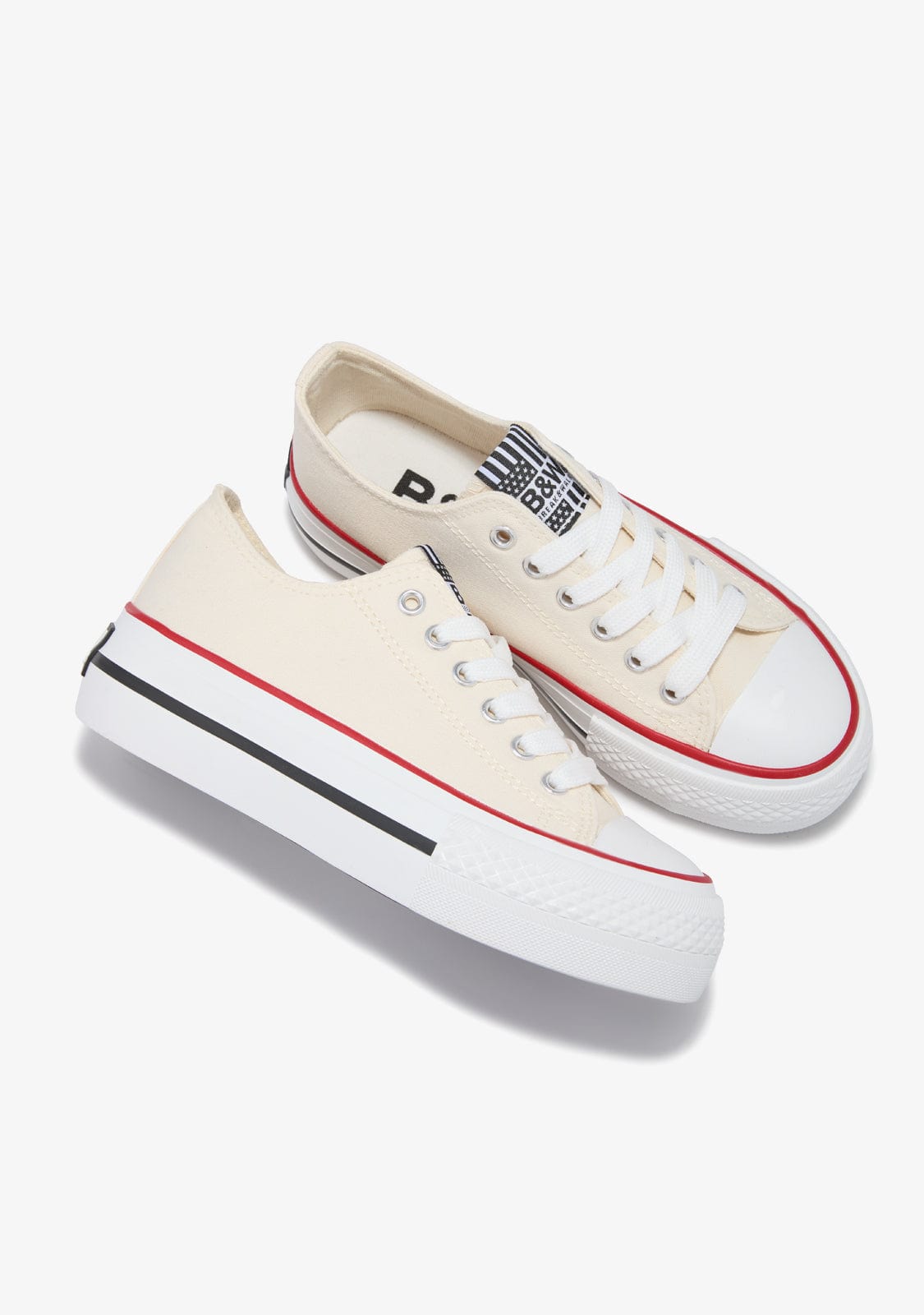 Break & walk Zapatillas Lona Plataforma Beige Precio de fábrica