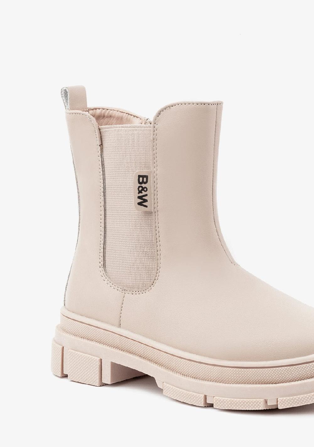 Break & walk Botas Elástico Napa Beige Tienda de fábrica