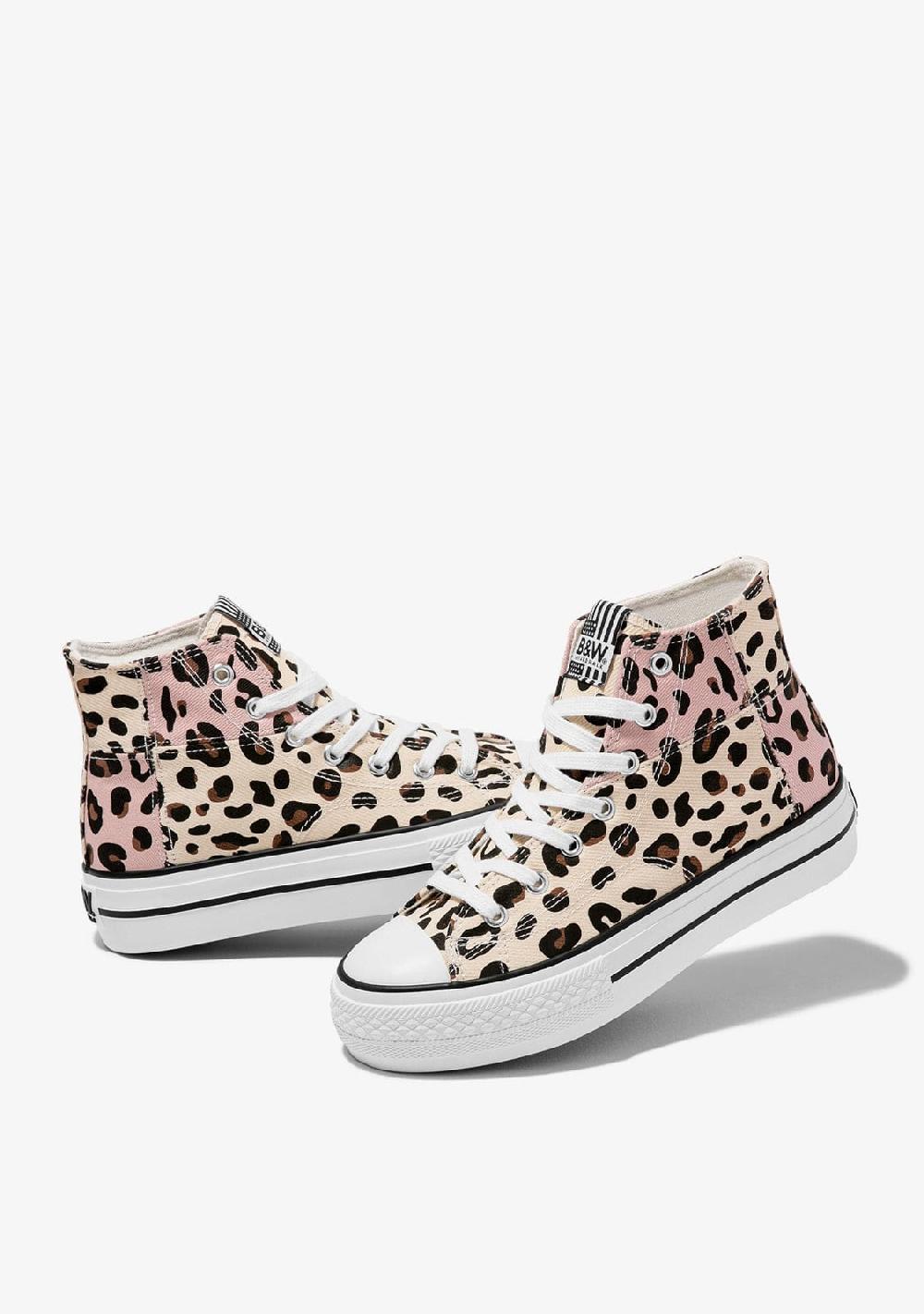 Break & walk Zapatilla Alta Doble Plataforma Leo Patchwork Oferta especial
