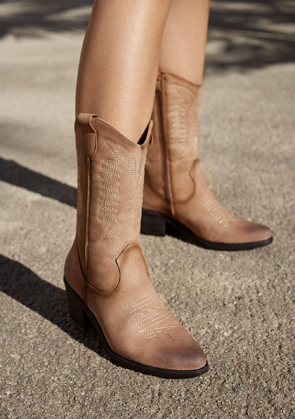 Break & walk Botas Cowboy Nobuck Camel Limitado a 3 días