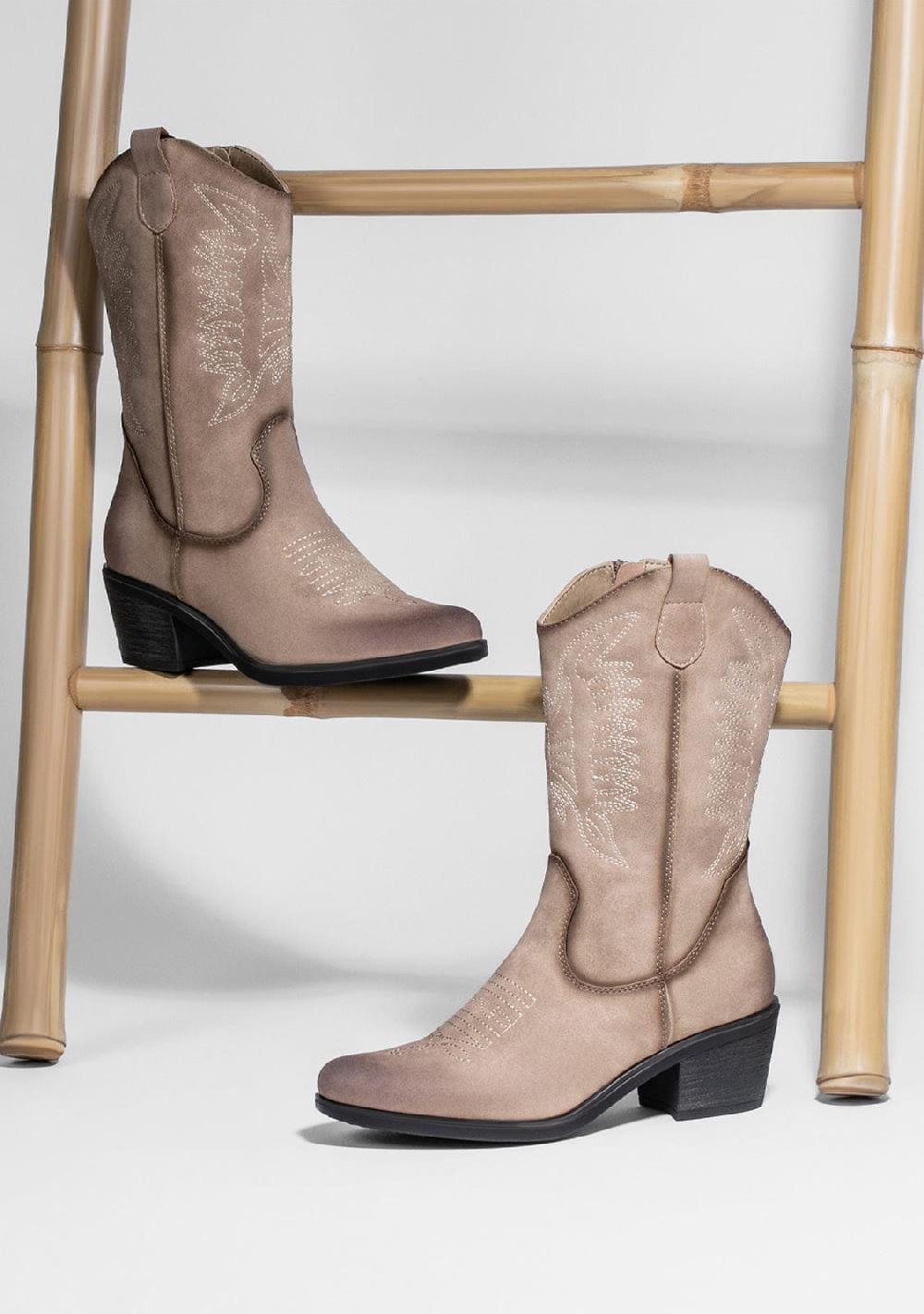 Break & walk Botas Cowboy West Beige En oferta